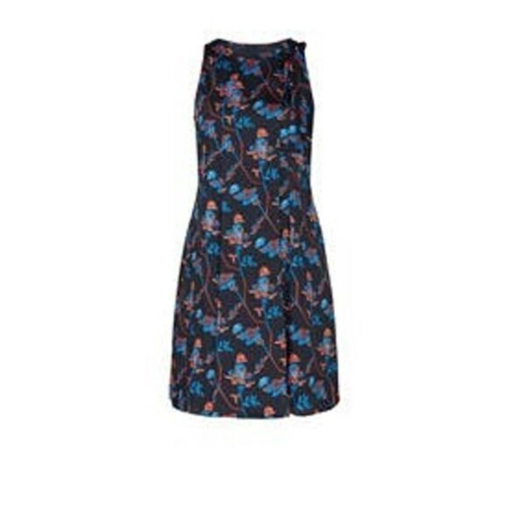 THAKOON COLLECTIVE Black Daisy Printed Dress S 4R
